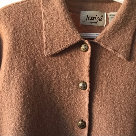 Vintage wool camel cardigan - Picture 1 of 9